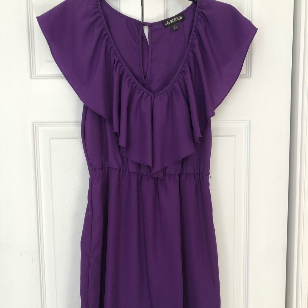 Pretty purple mini dress